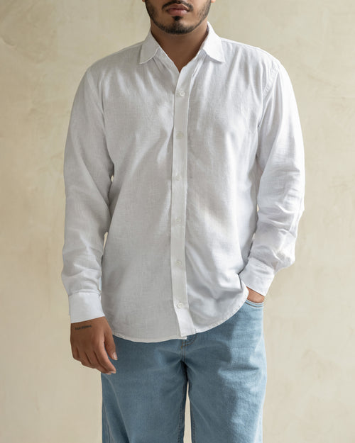 Amour en Blanc Linen Shirt