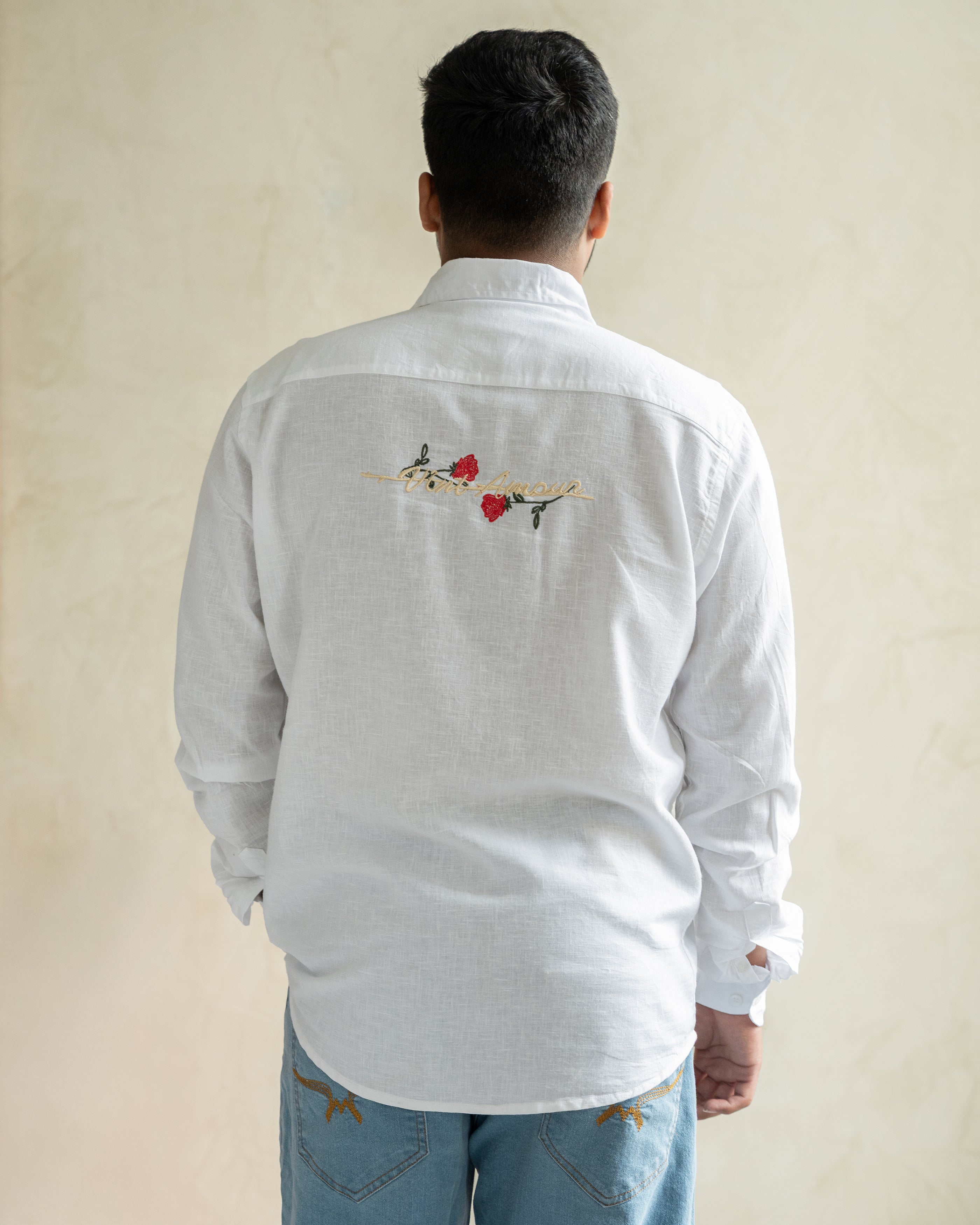 Amour en Blanc Linen Shirt