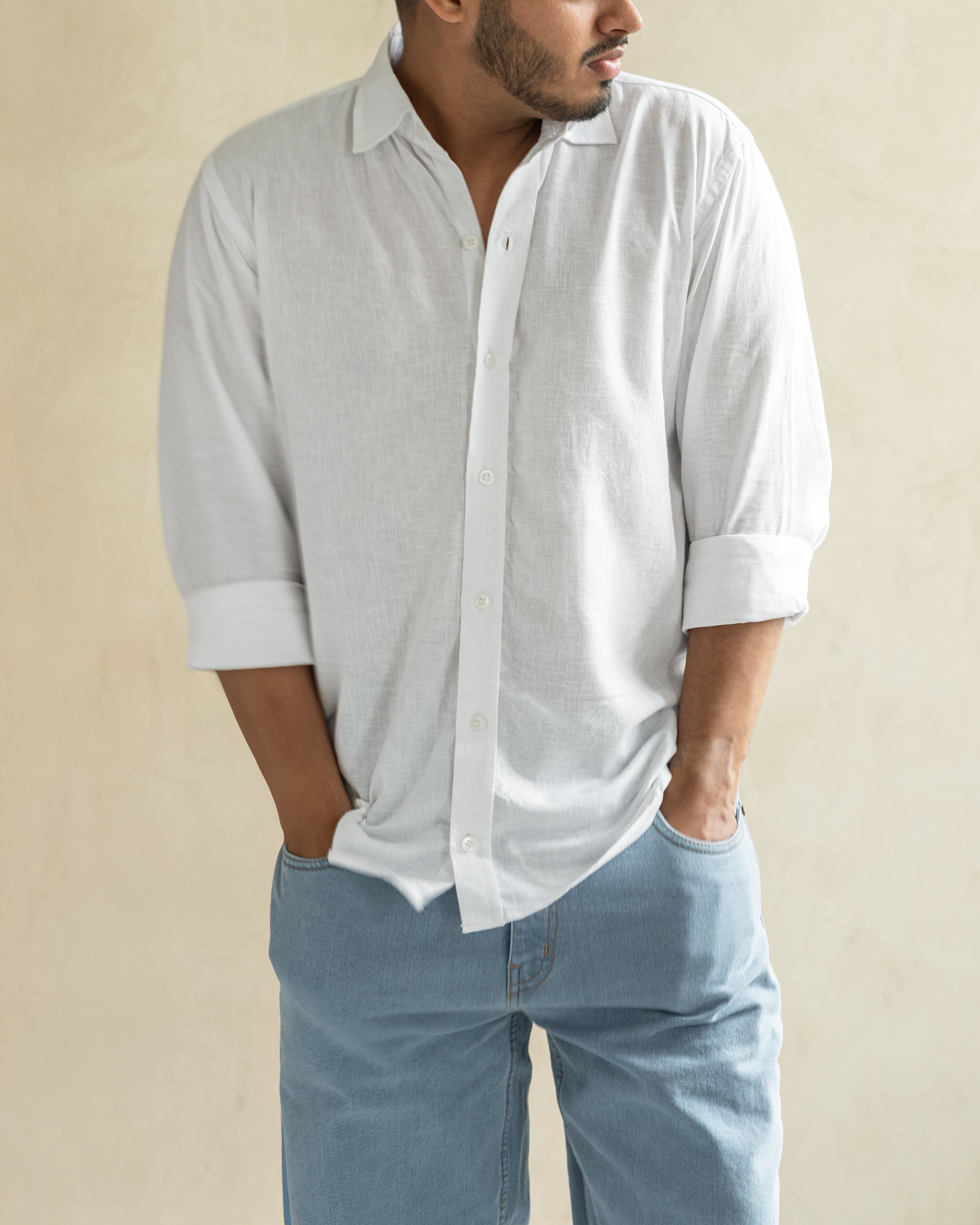 Amour en Blanc Linen Shirt