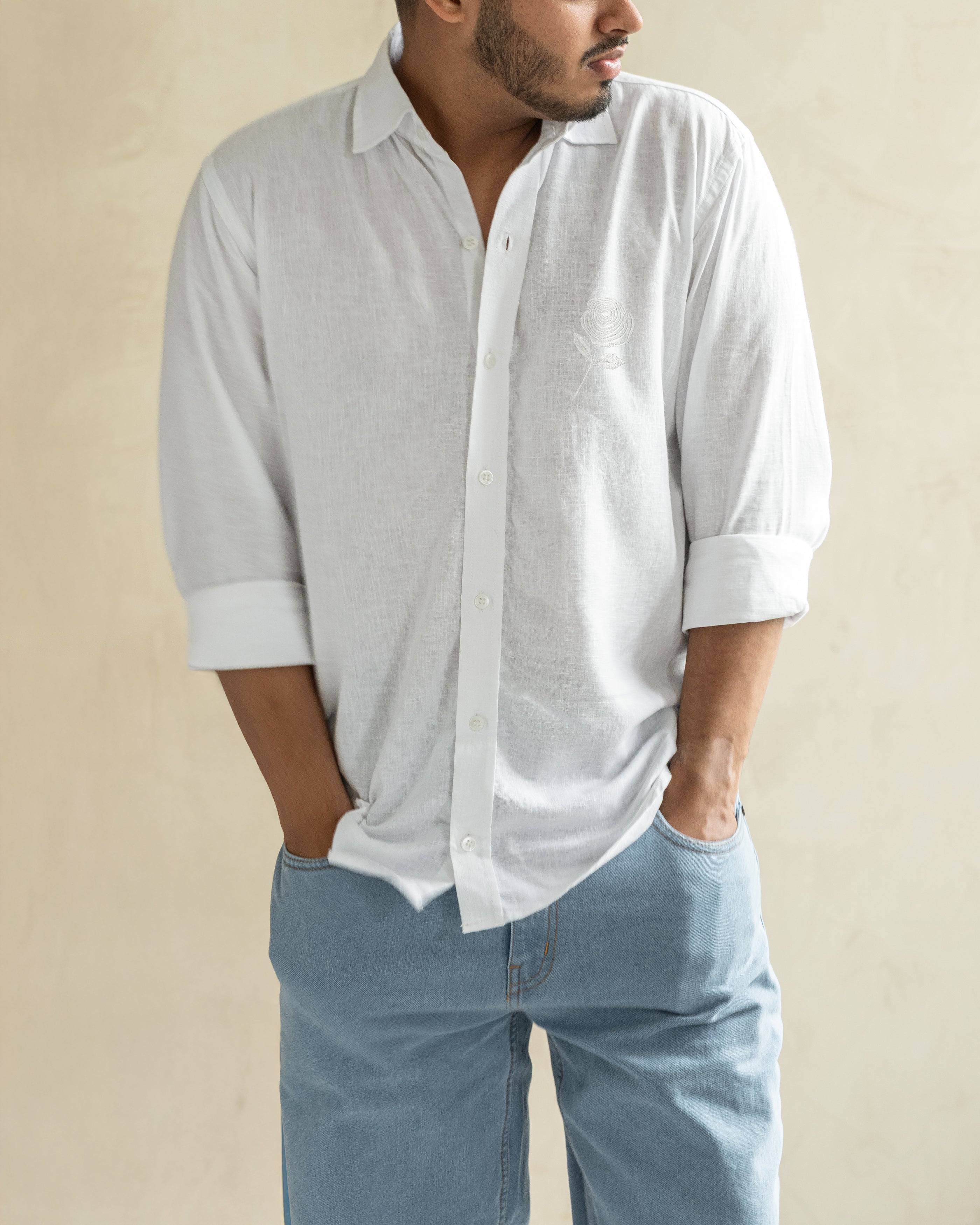 Amour en Rose Linen shirt