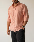 Amour en Coral Linen Shirt