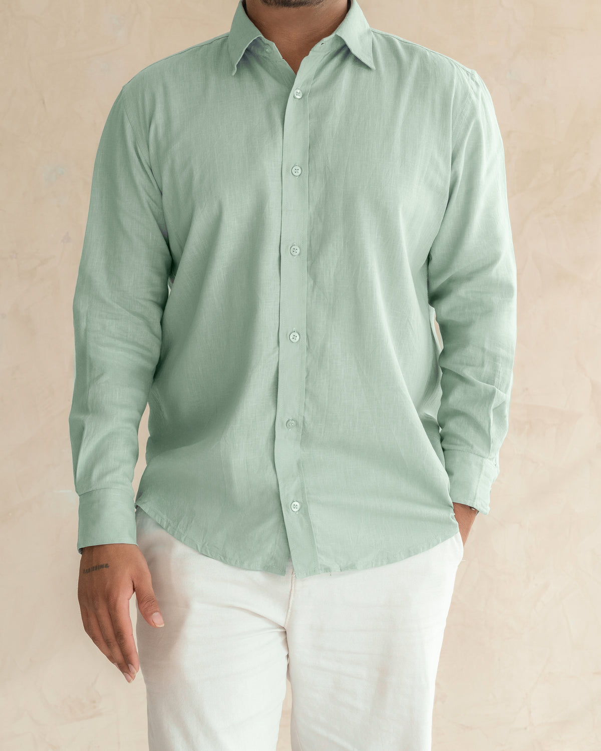 The Gentle Green Linen Shirt