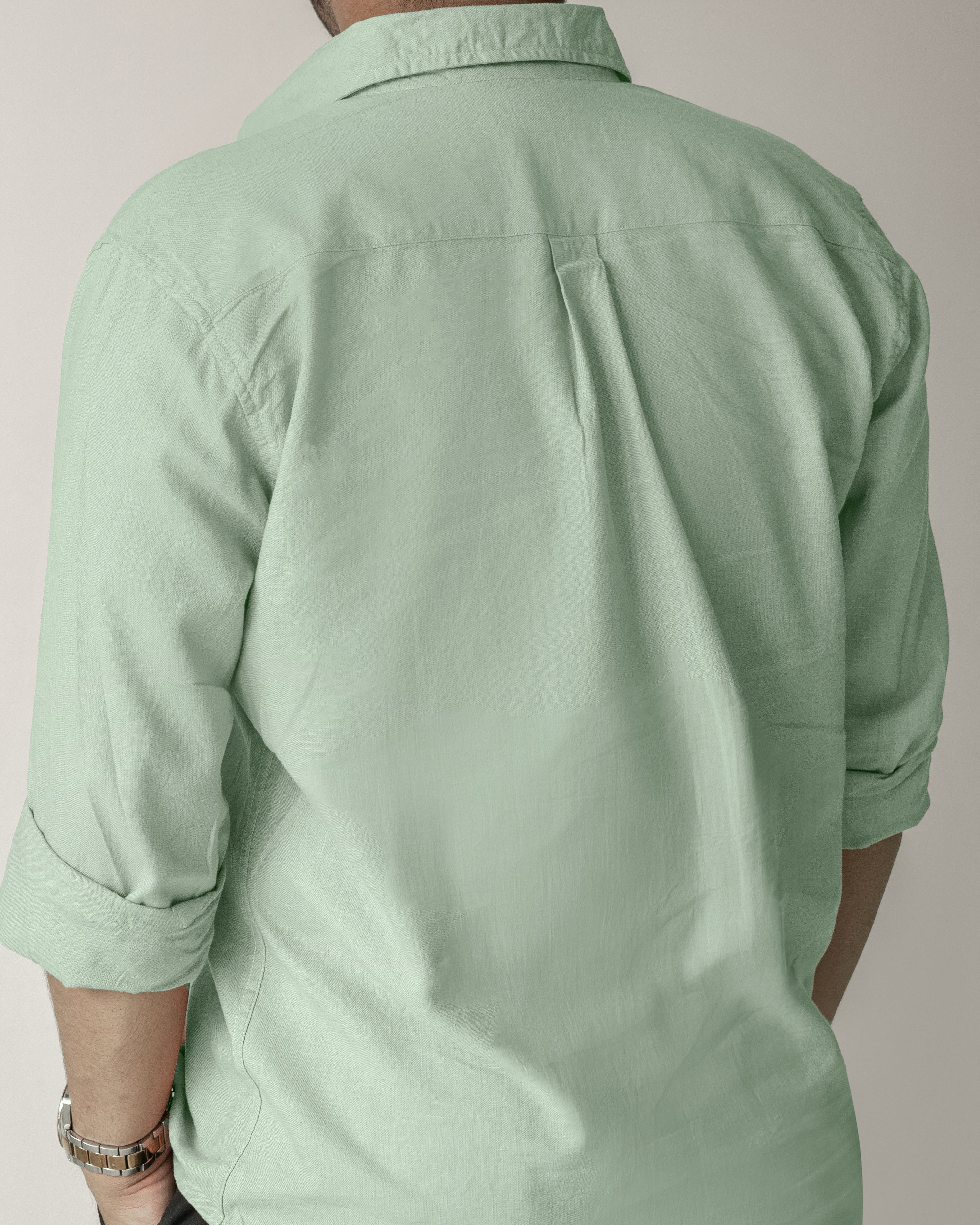 The Gentle Green Linen Shirt