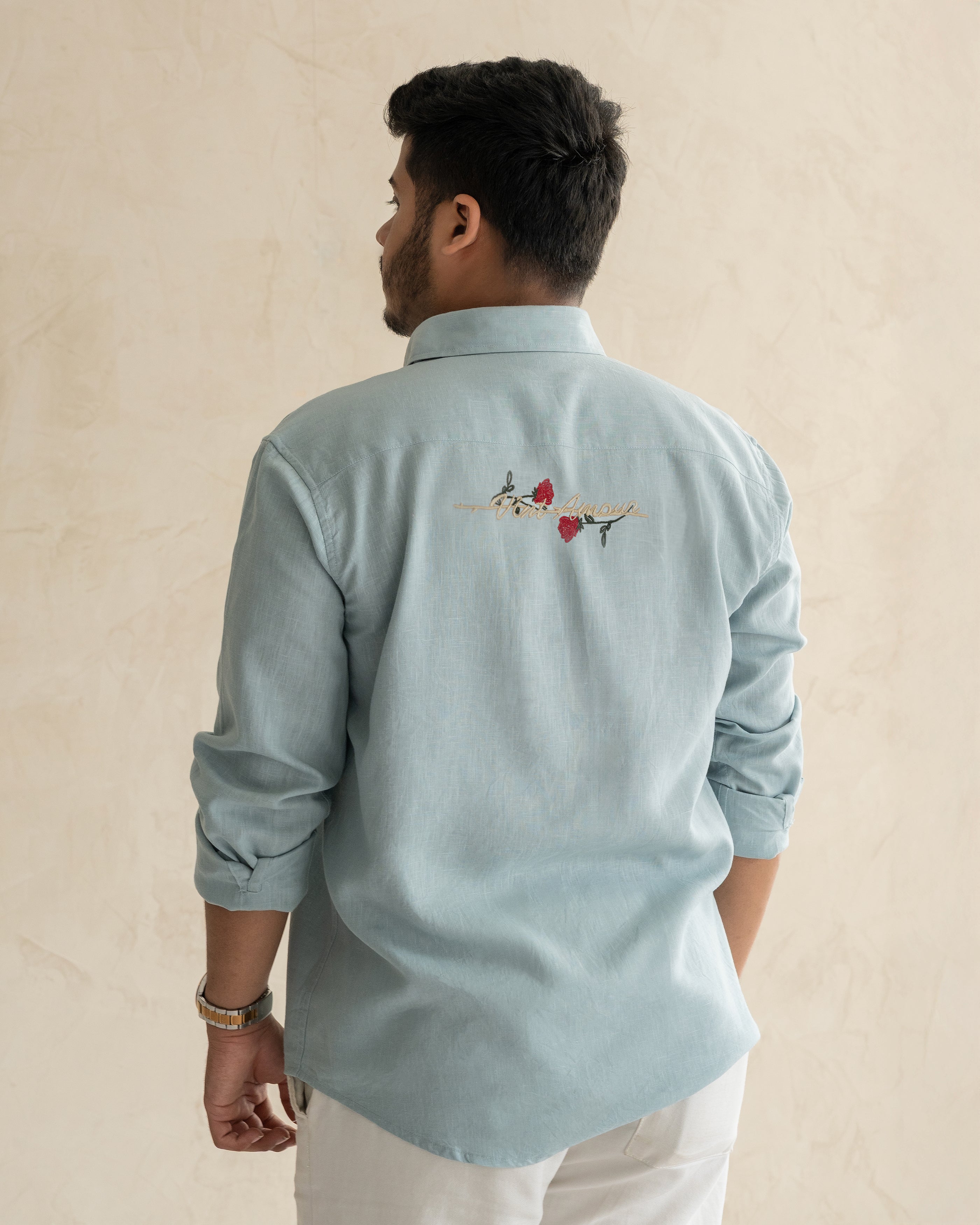 Quiet Blue Embroidered Signature