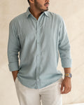 The Quiet Blue Linen Shirt