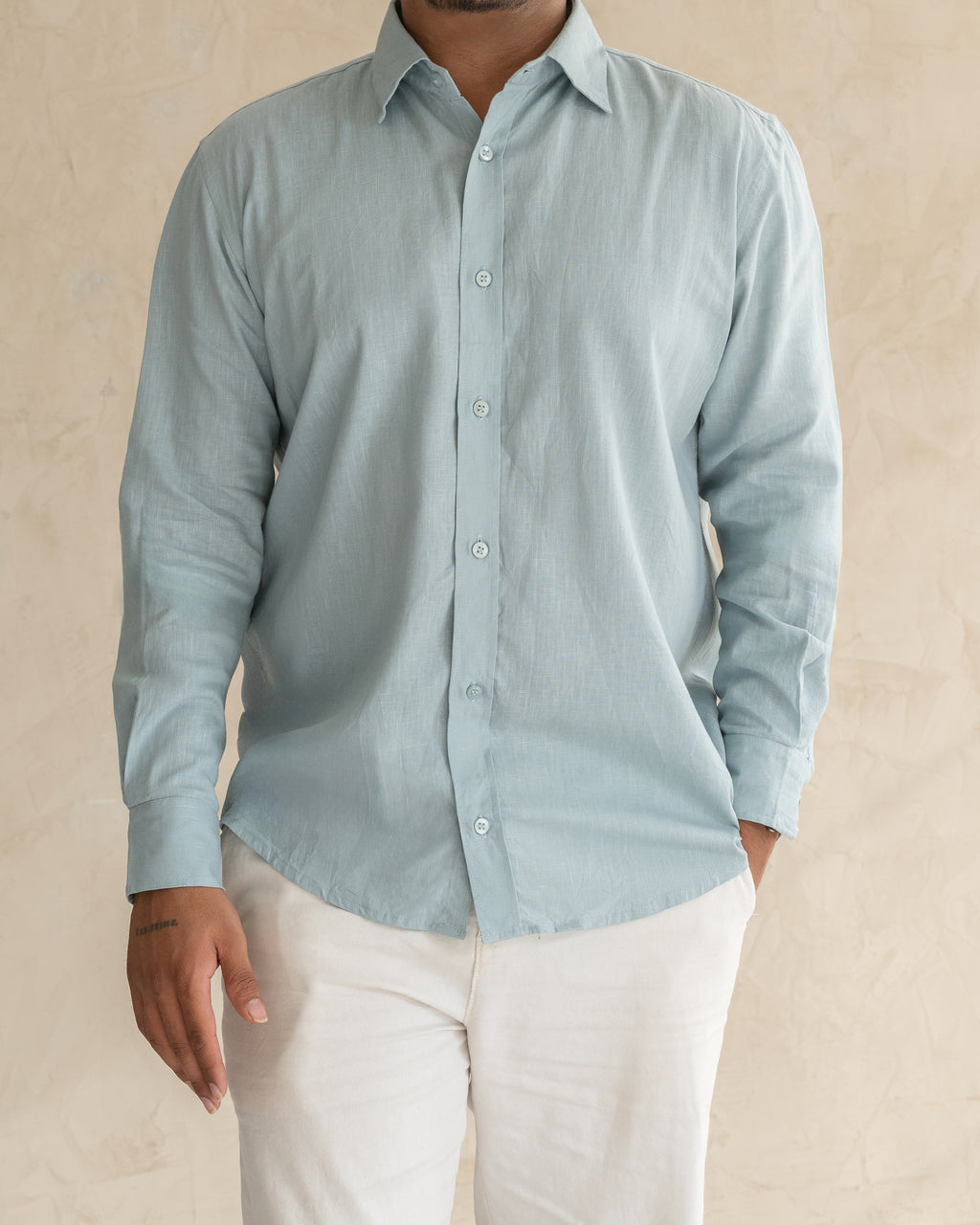 Quiet Blue Embroidered Signature