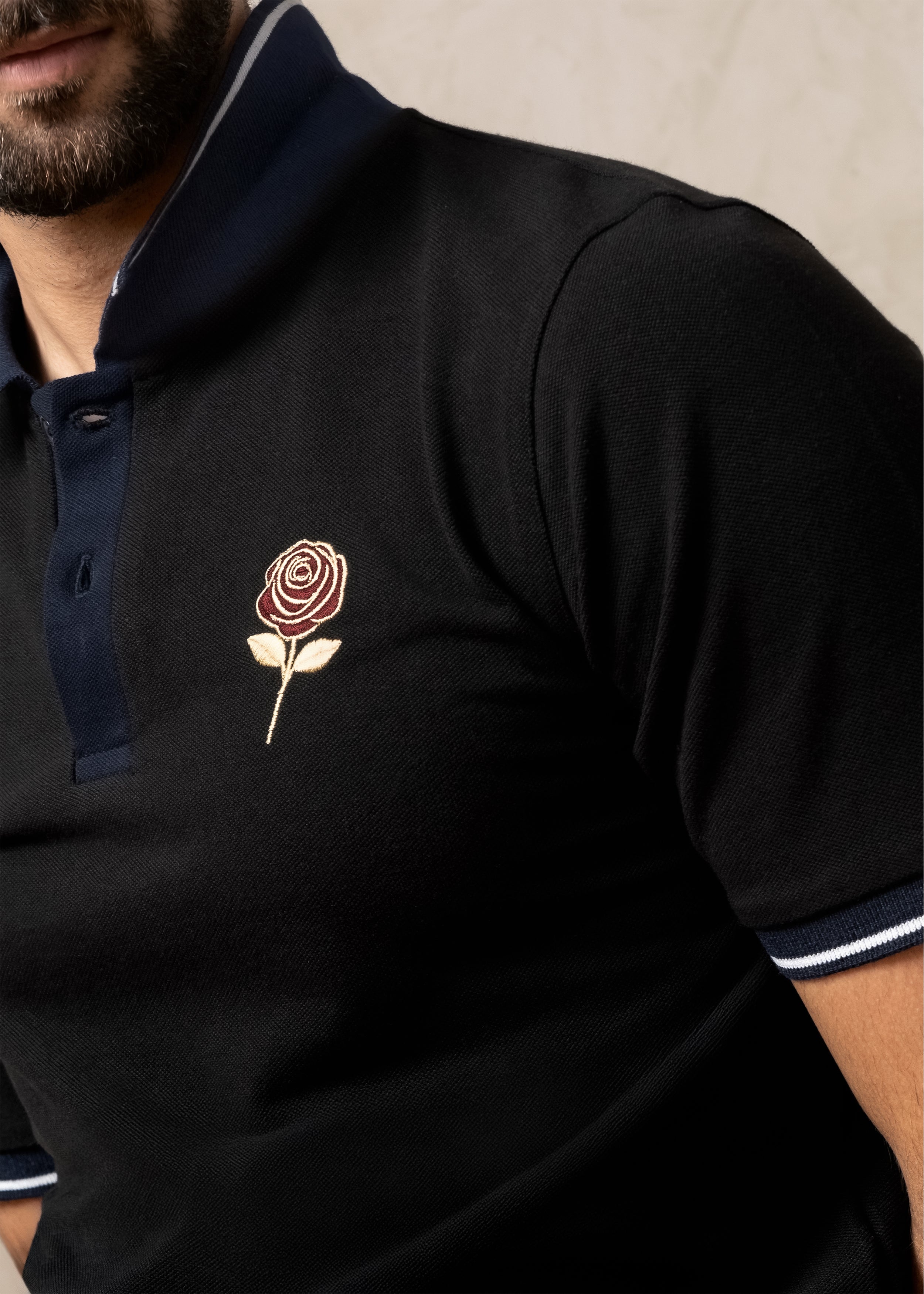 Noir Rose Polo