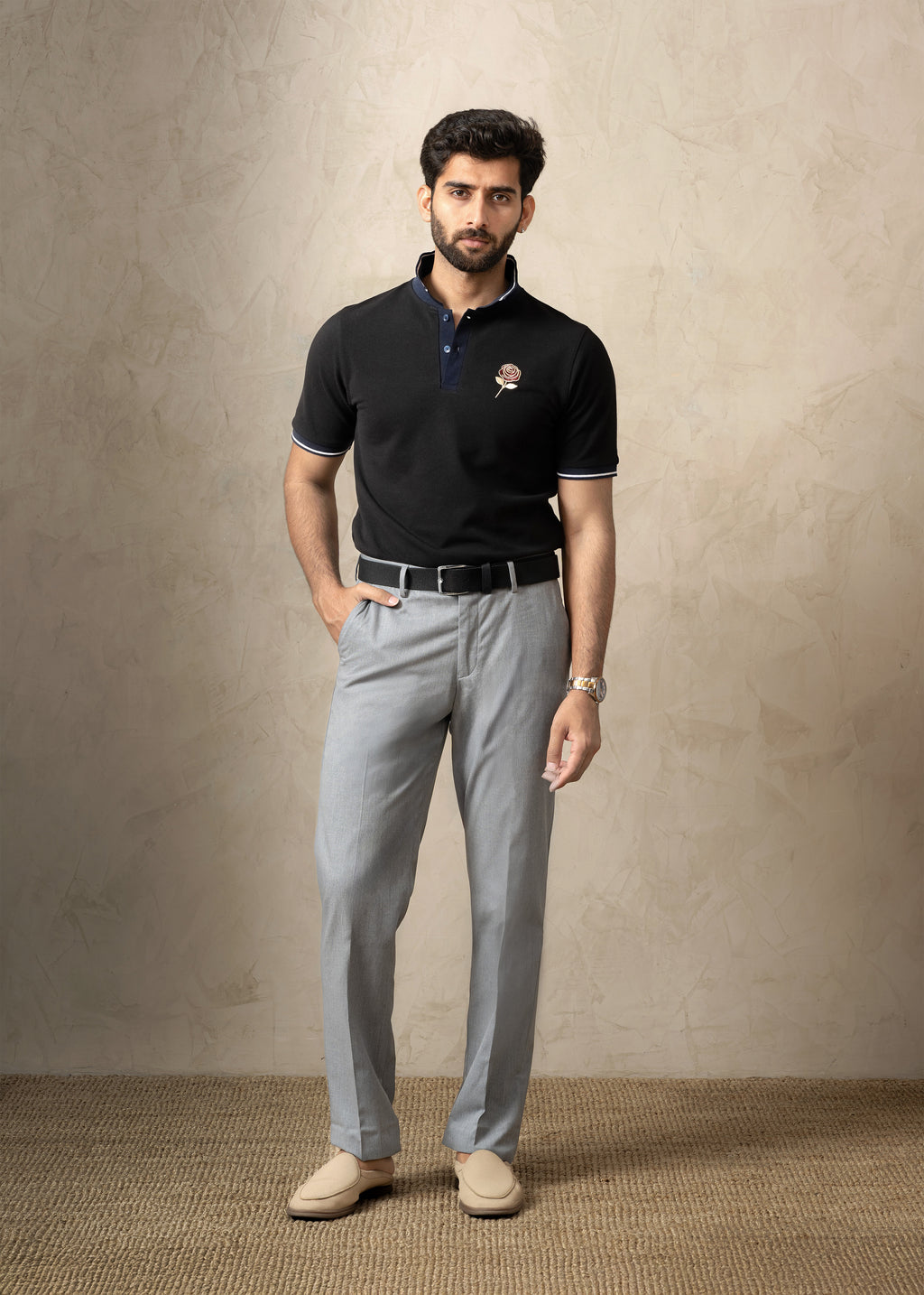 Noir Rose Polo