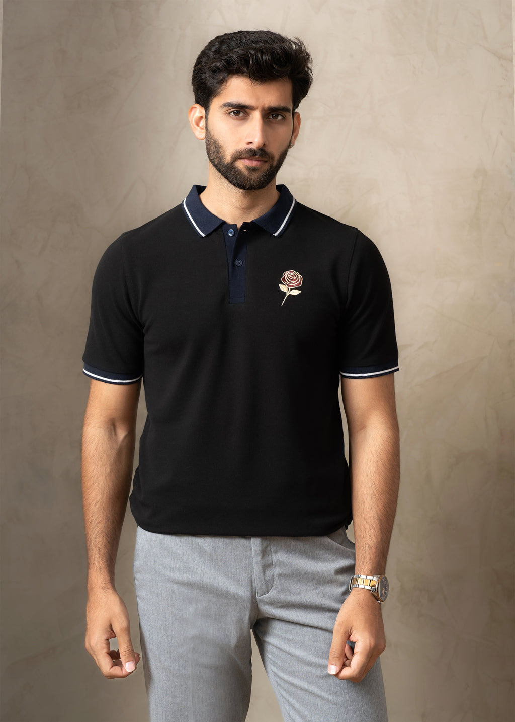 Noir Rose Polo