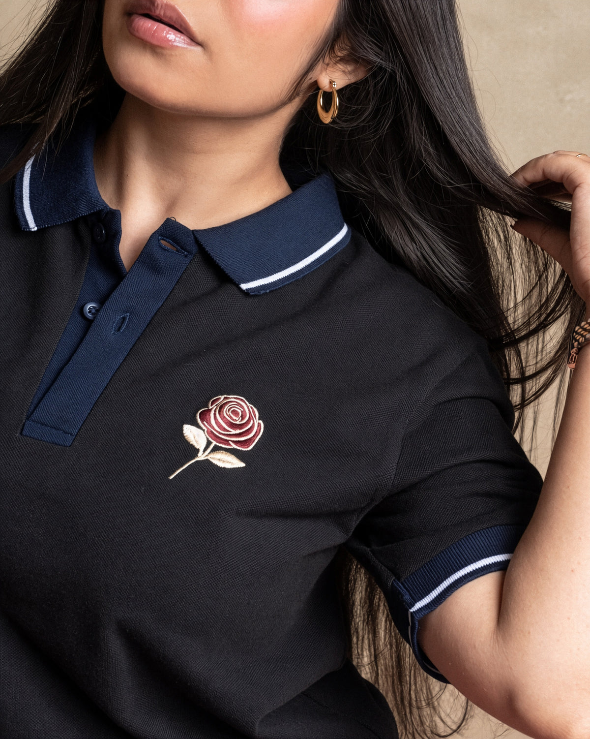 Noir Rose Polo — Women's