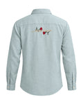 Quiet Blue Embroidered Signature